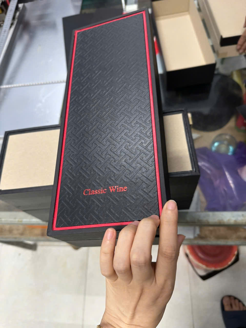 Hộp Cứng Đựng Rượu Cao Cấp