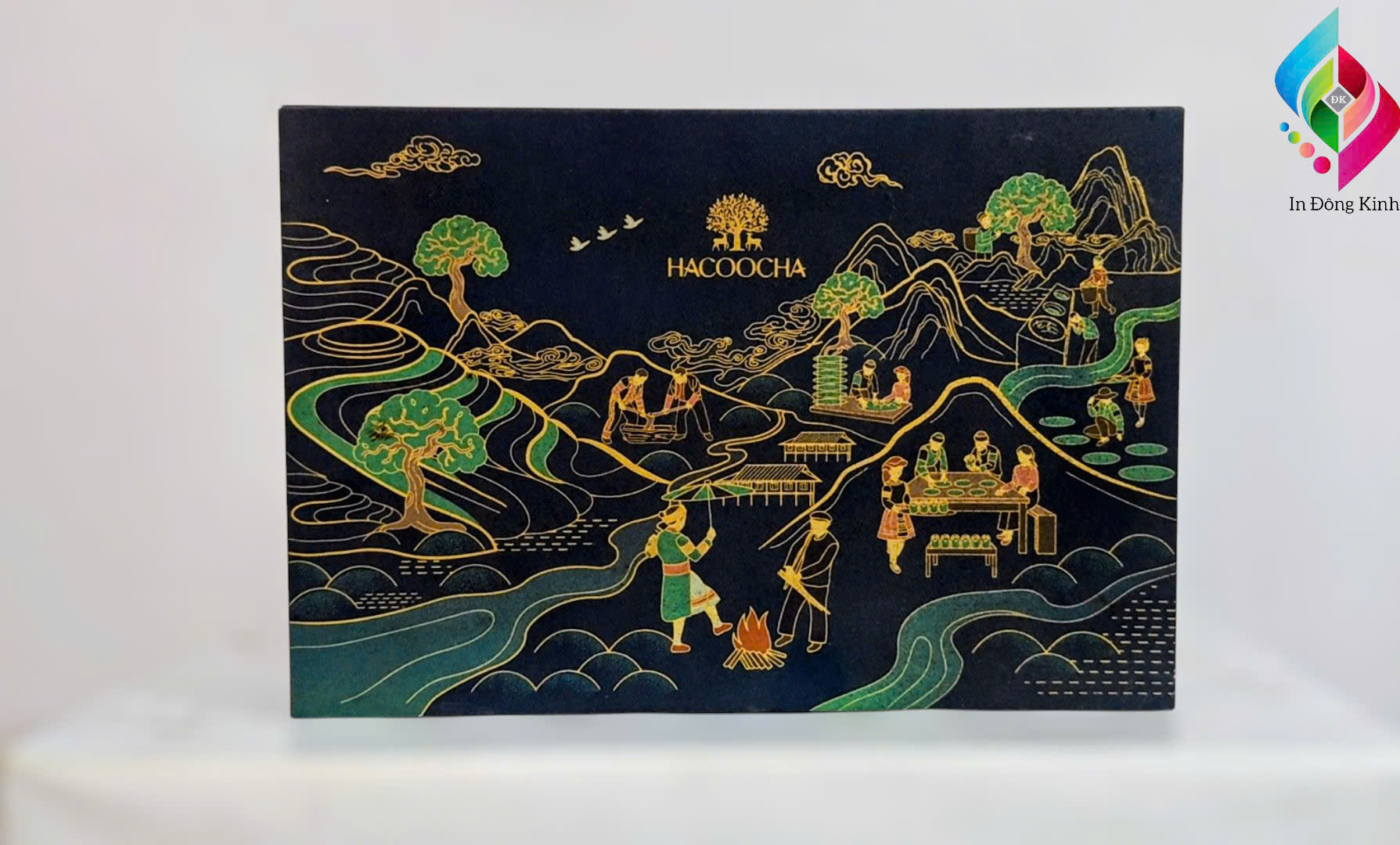 Hộp Cao Cấp Đựng Trà Ép Kim